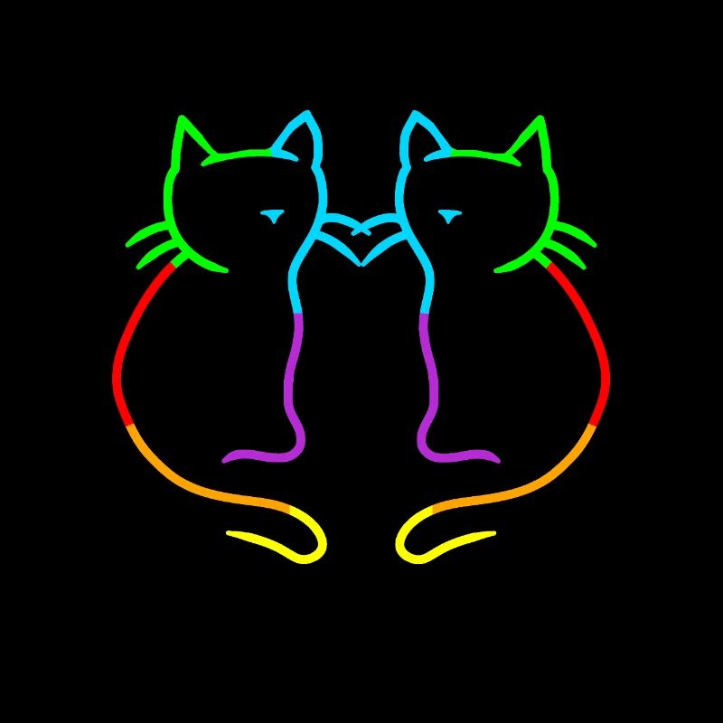 Regenbogen Katzen LGBT Gay Pride
