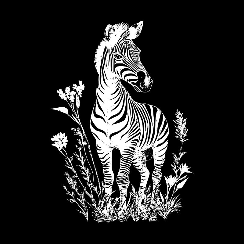 Zebra Blumen Floral