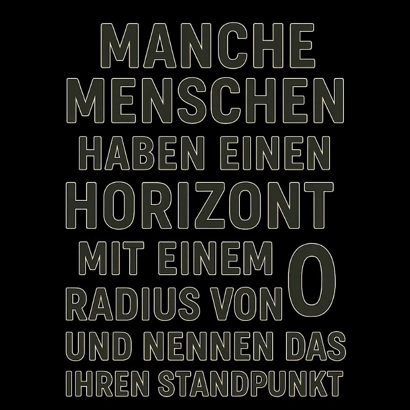 Nullradius-Horizont Standpunkt Spruch