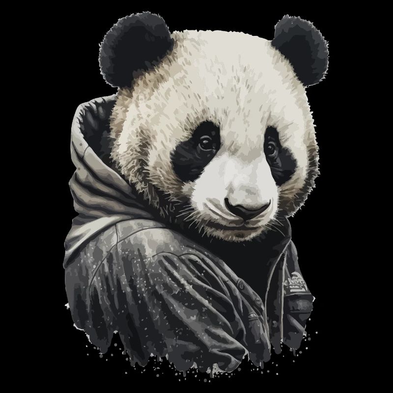 Sweat à capuche Panda