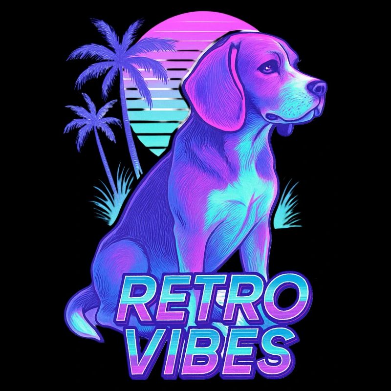 Retro Beagle Dog Vibes