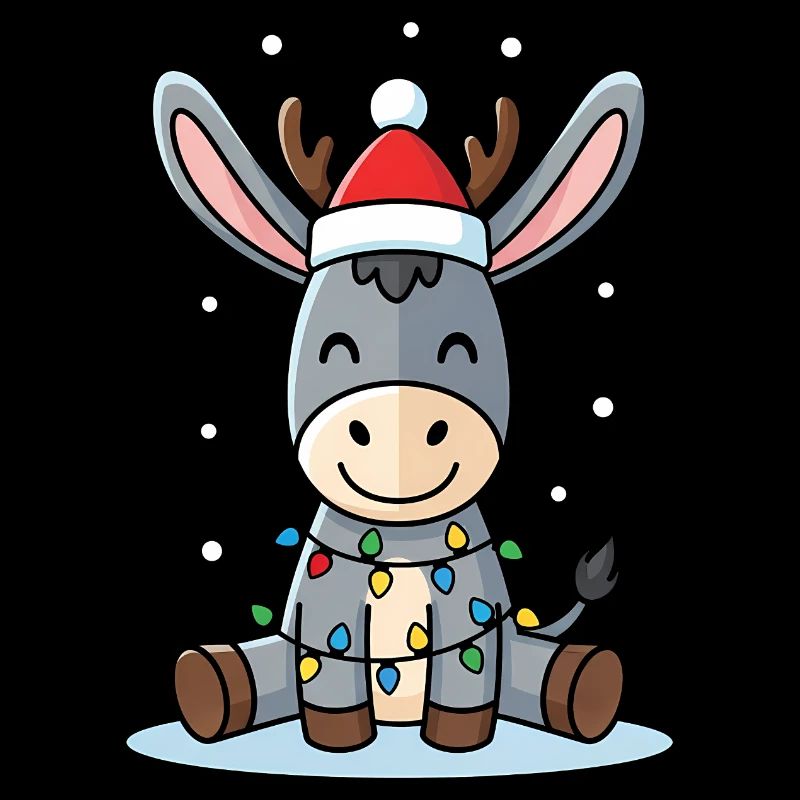 Mignon âne elfe cadeau de Noël mignon Wint