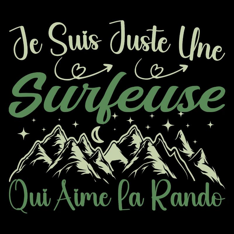 Surfeuse aventurier passionnée de Randonnée cadeau