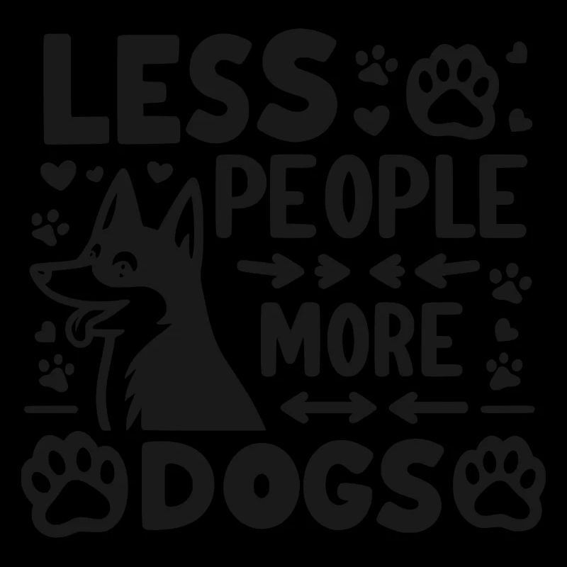Moins de gens, plus de chiens