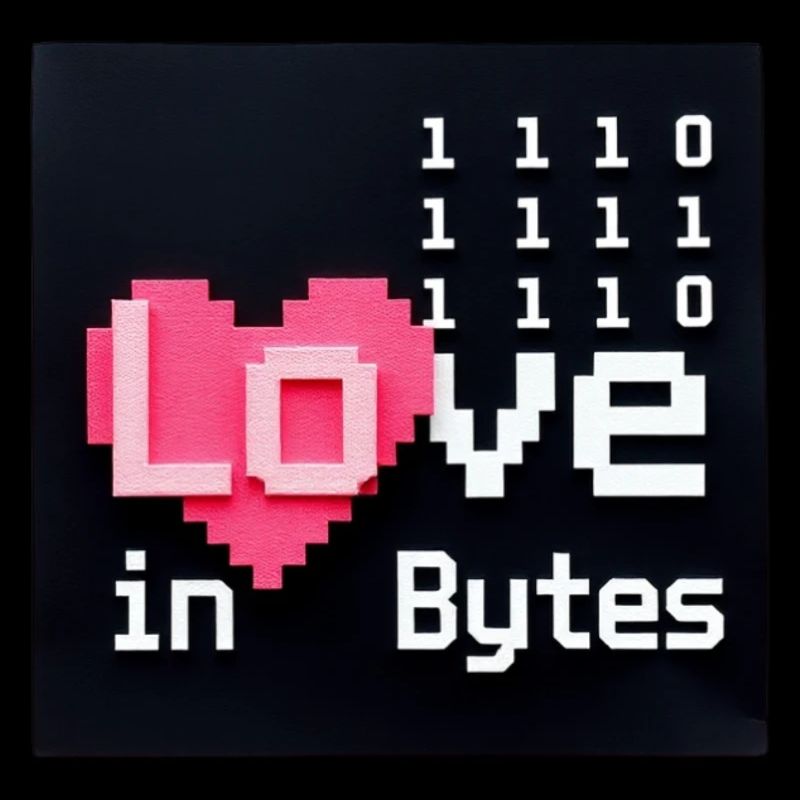 L’amour en octets Pixel Art