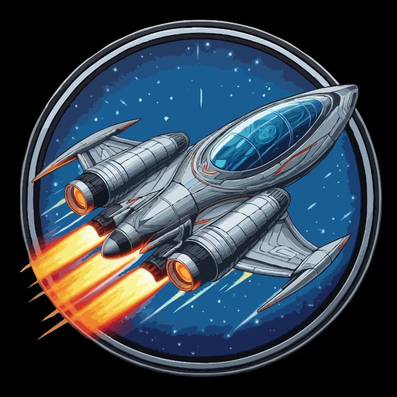 Spaceship silver small