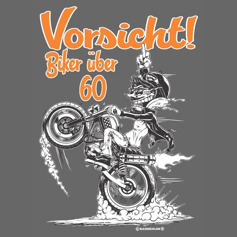 Tees Paradise Biker ueber 60 Biker Geschenk Shirt
