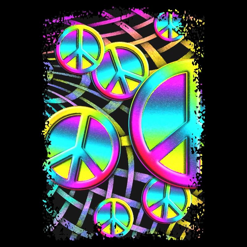 colourful PEACE web
