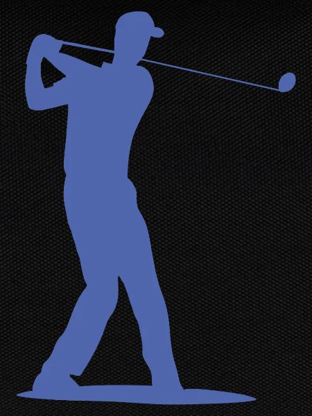 Golfspieler Silhouette - Abschlag Golf