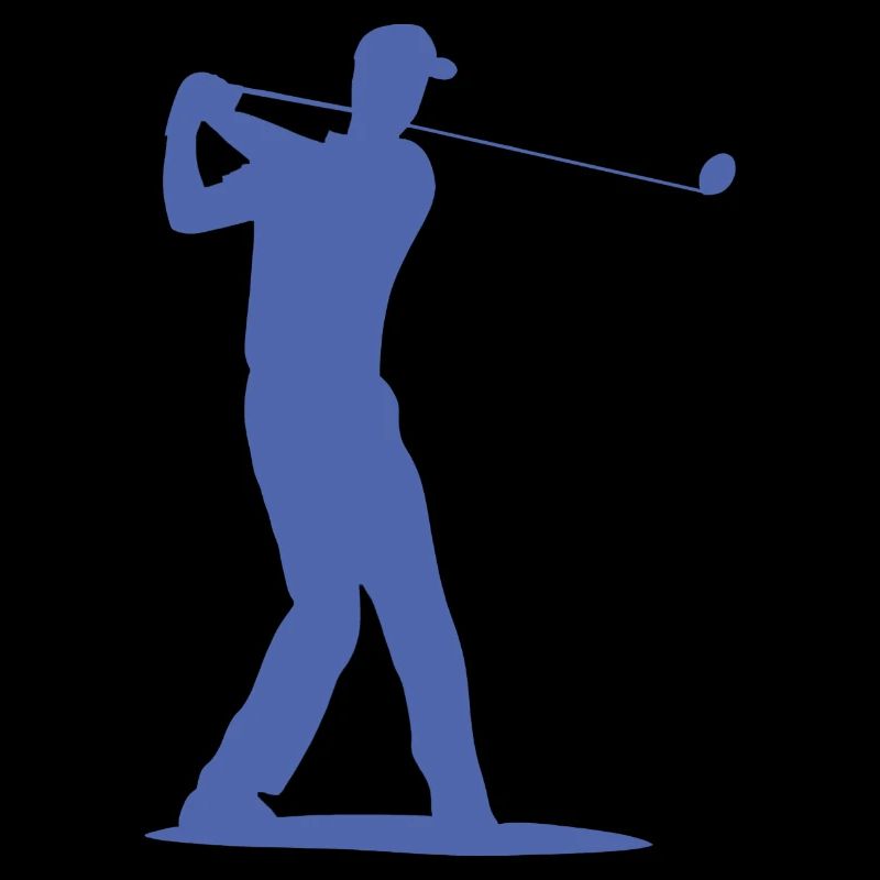 Golfspieler Silhouette - Abschlag Golf