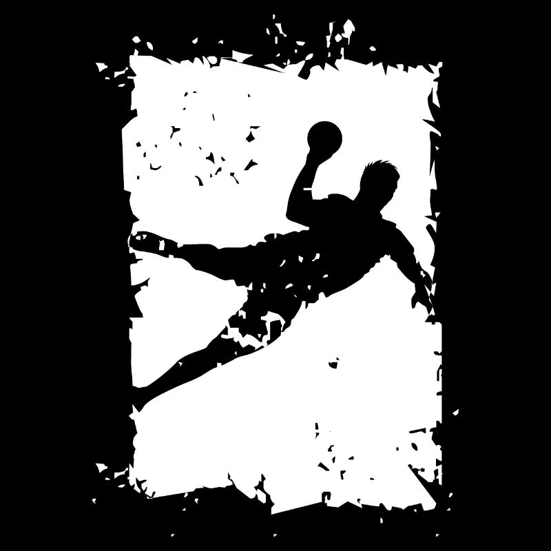 Illustration de destruction d’explosion de lancer de handball