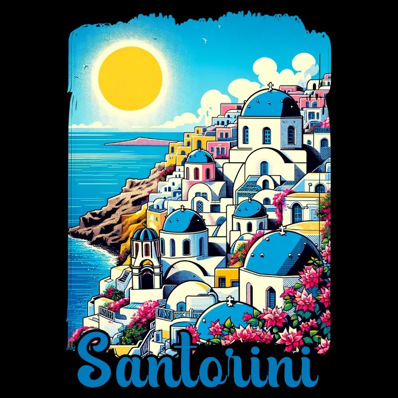 Santorini Greece Ocean Volcano Akrotiri