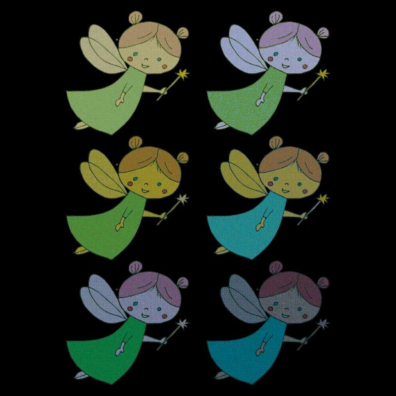 Fee 6 fois multicolore