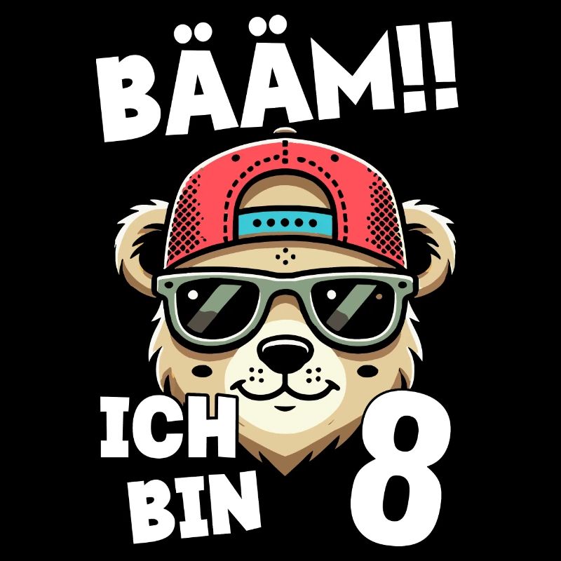 BÄÄM Ich Bin 8 Geburtstag Bär Geburtstagsdeko
