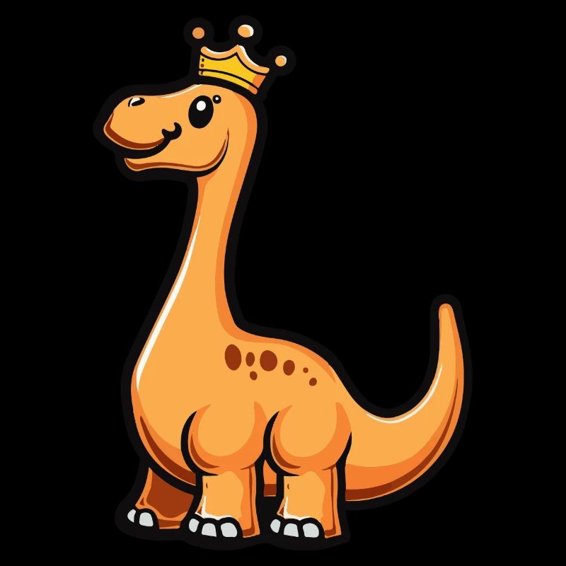 Dinosaurier brontosaurus Cartoon Krone