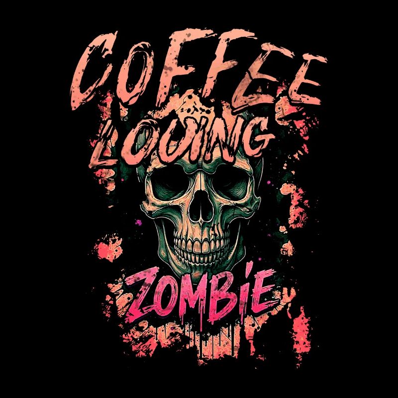 Zombie aimant le café