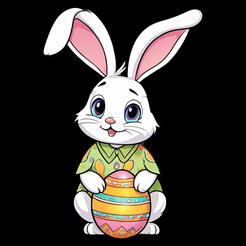 Easter bunny with Easter eggs