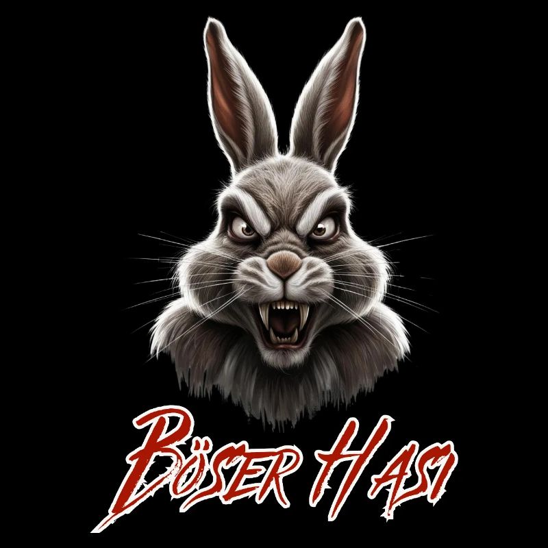 Böser Hasi - cooles lustiges Hasen Fun