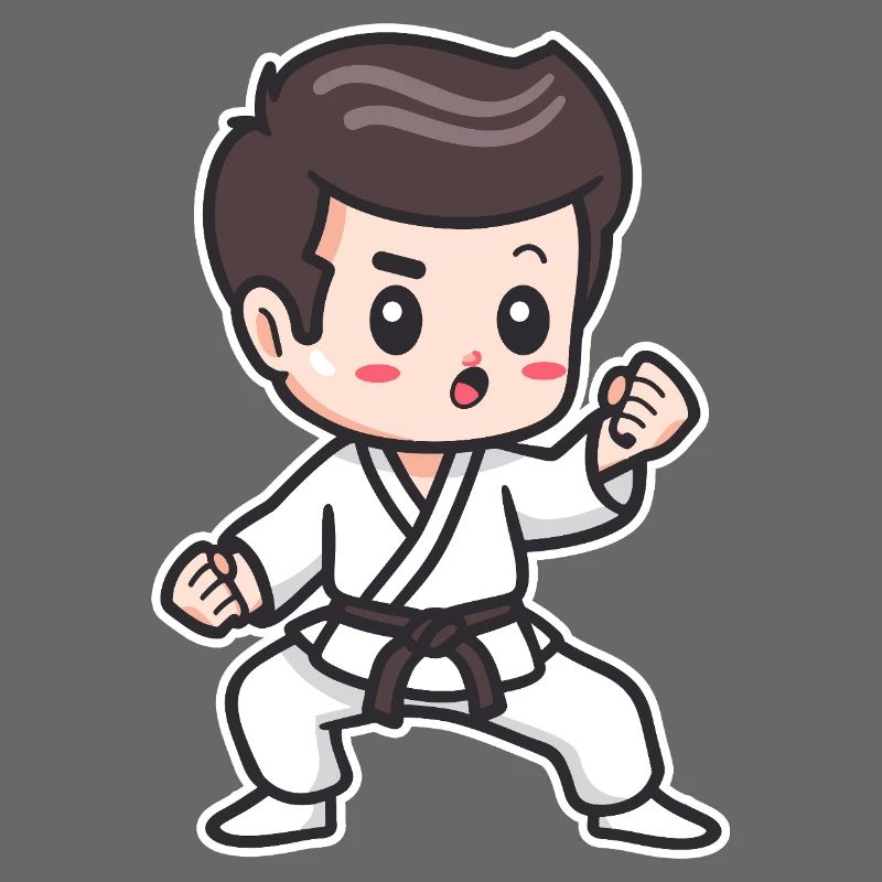 Karate Boy Drawing