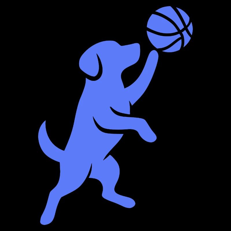 Jeté de basketteur à la silhouette minimaliste