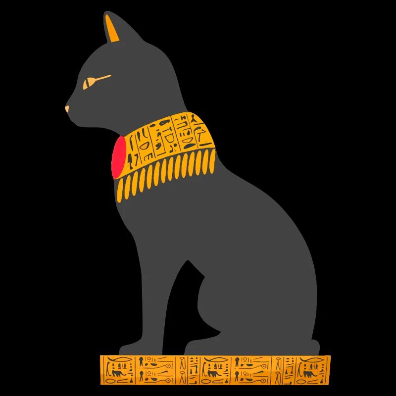 ägyptische katze sitzend