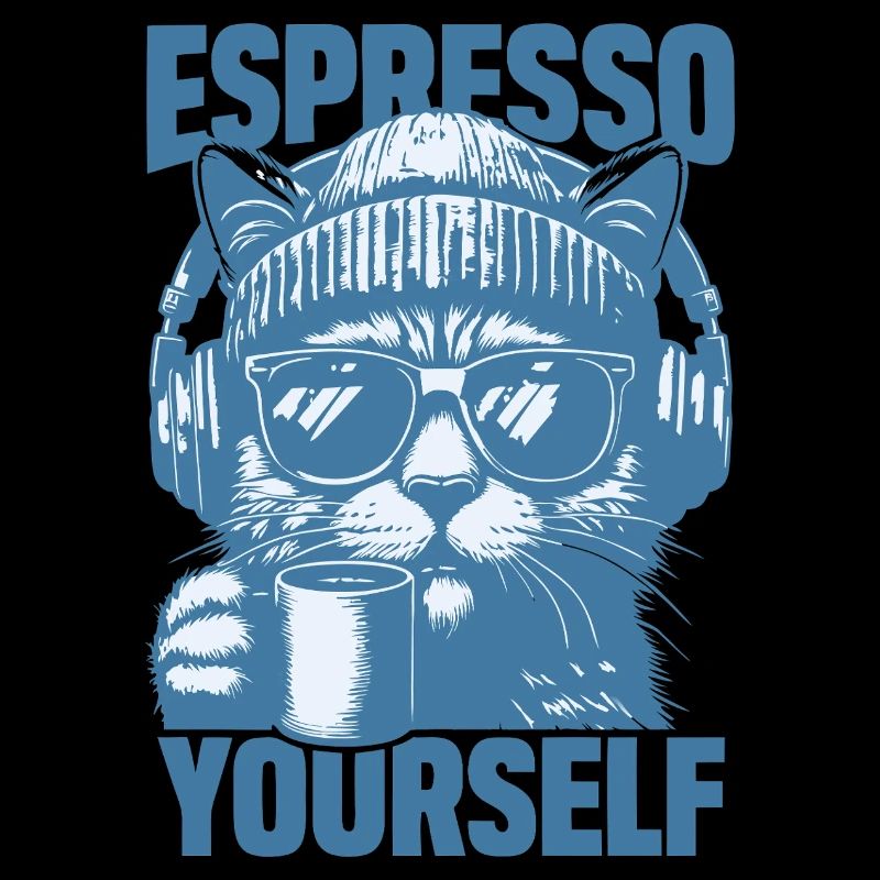 "Espresso Yourself" Cool Cat zum Kaffee