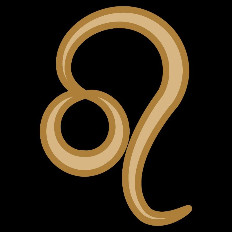 Löwe Sternzeichen Zweifarbig Golden