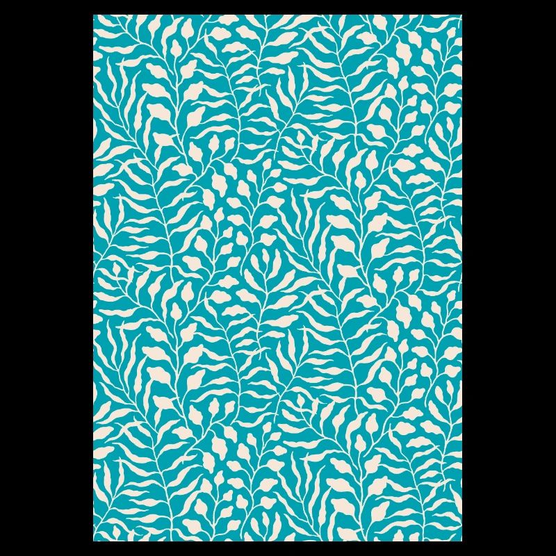 Design de feuille de palmier bleu