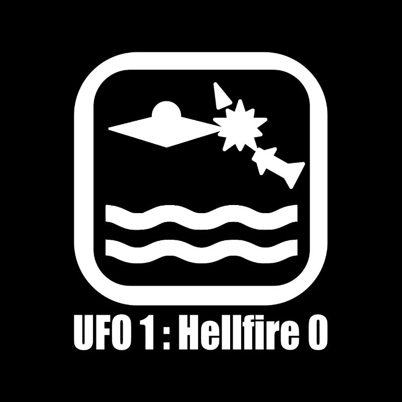 UFO Rocket White 1:0 Meme T-Shirt