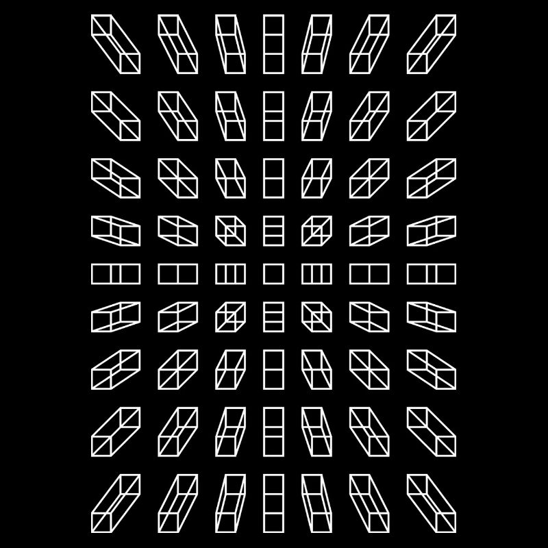 Hypno Balken: Pixel, Illusion & Retro