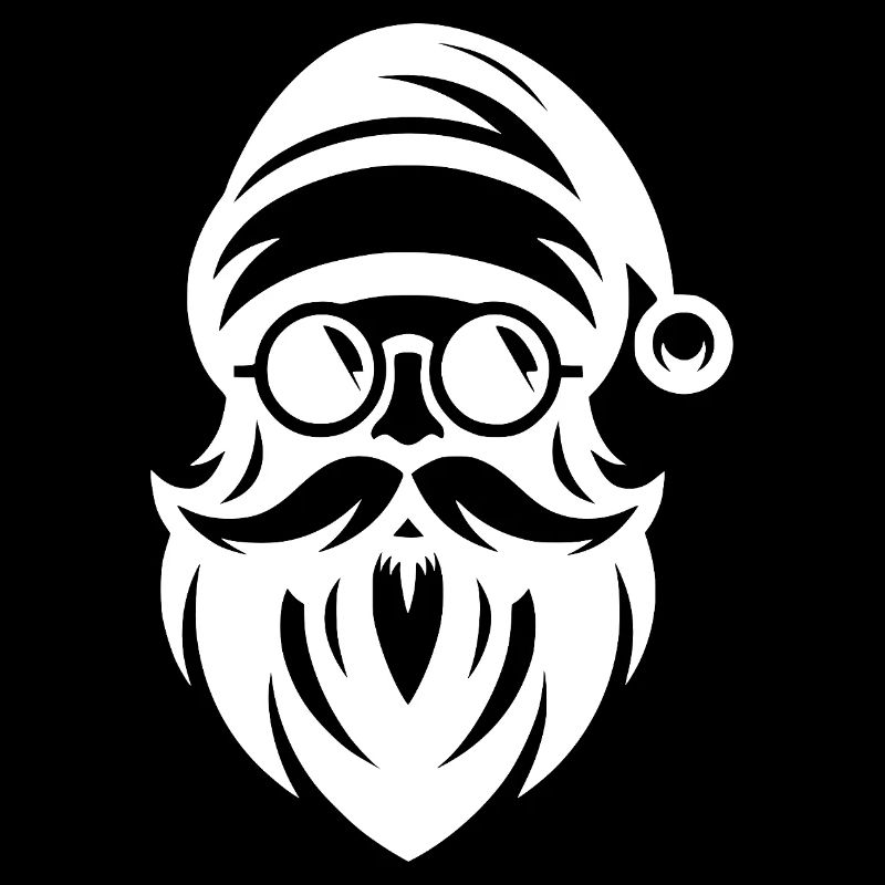 Ho Ho Hipster Weihnachtsmann Tattoo Style