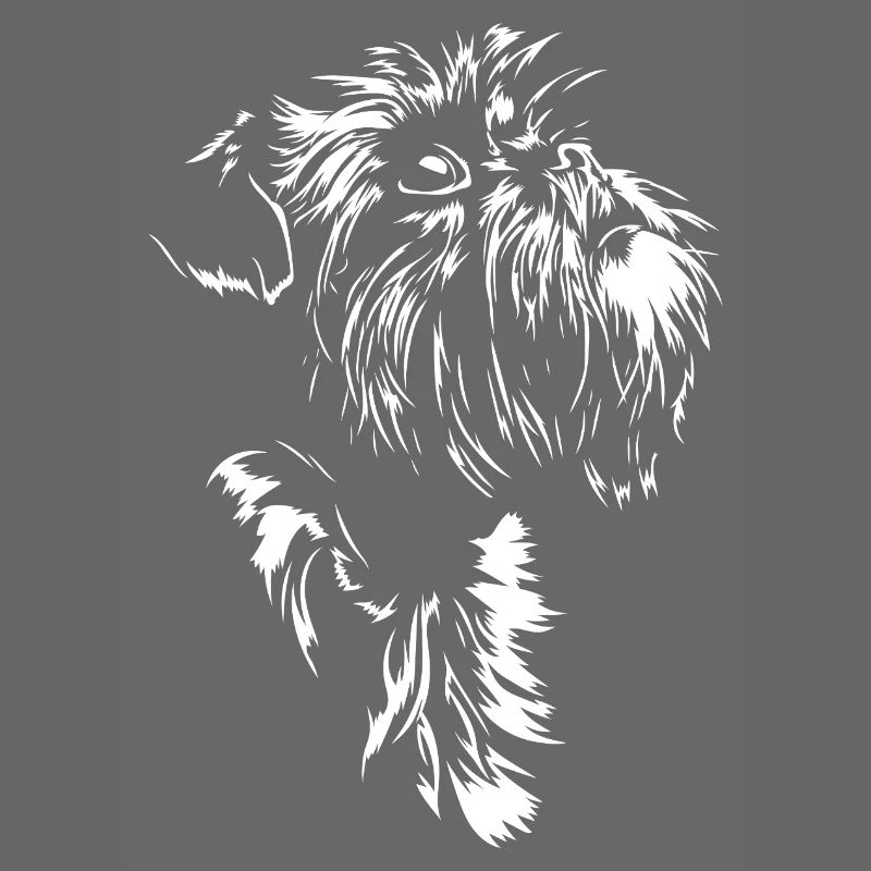 Belgian Dwarf Griffon Silhouette Dog Wilsigns