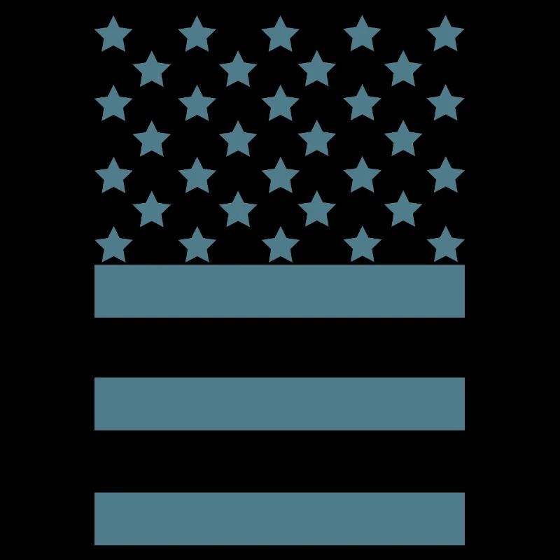 Teal star stripe