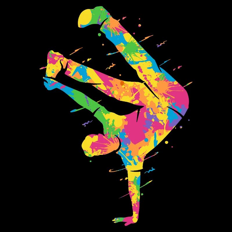 Breakdancing Bunt Breakdancer Jungen Breakdance