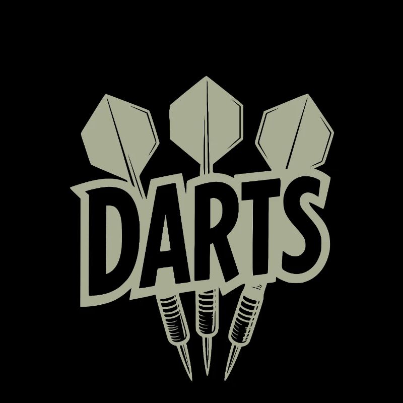 Lettres vintage Darts avec fléchettes
