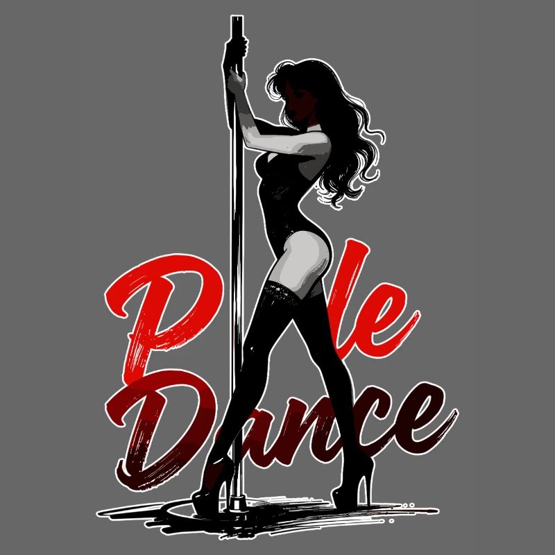Silhouette de pole dance – Art élégant Pin-Up