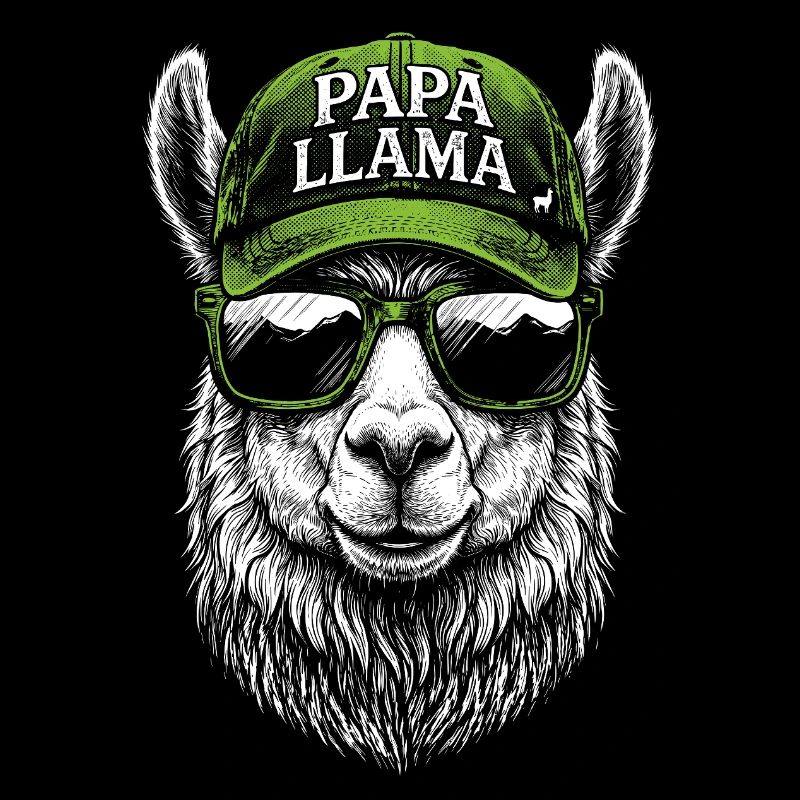 Conception de la casquette Papa Llama