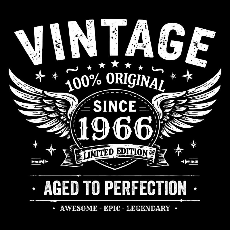 1966 Vintage 1966 59e Anniversaire 1966 Rétro 1966