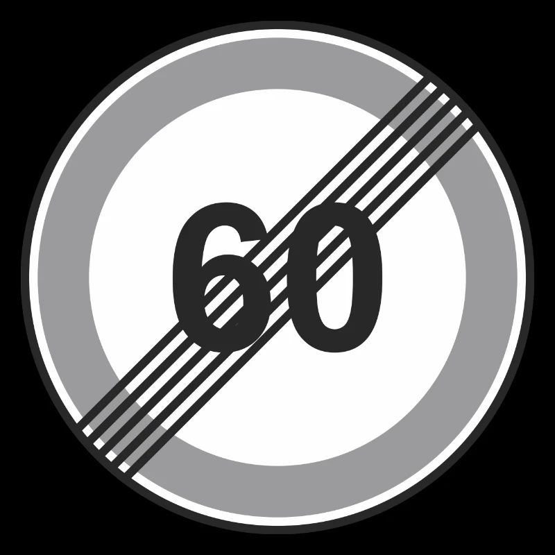 Signe de la route 60 de restriction