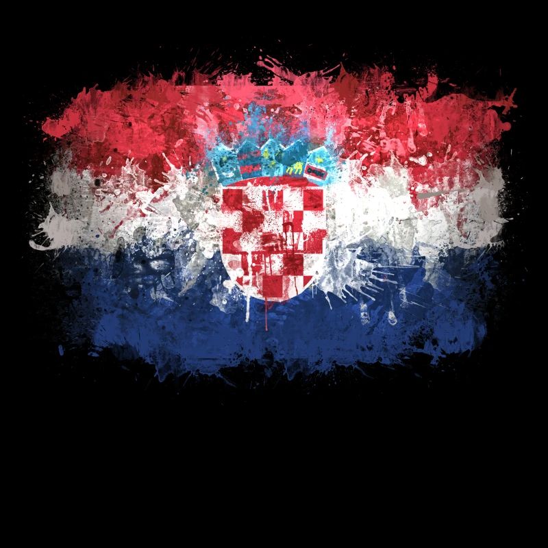 Drapeau croate Graffiti
