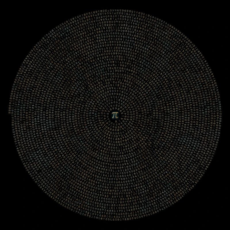 Pi mathematics gift math spiral circle irrational
