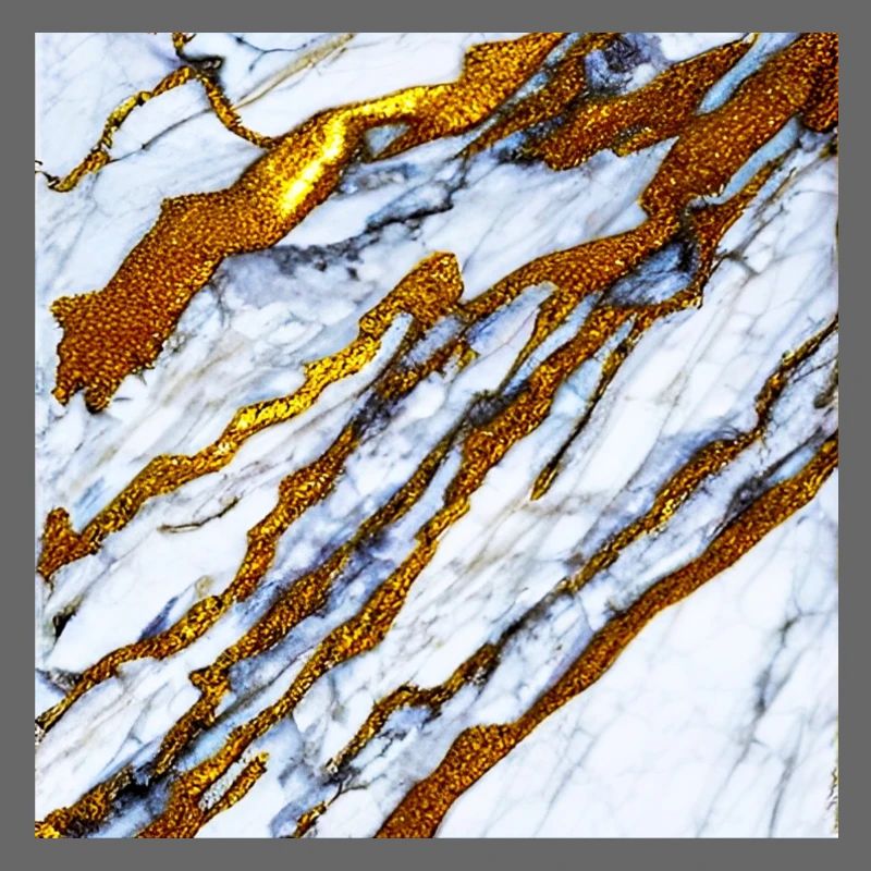 Le marbre blanc rencontre l’or