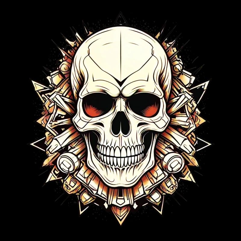 Edgy Skull Design