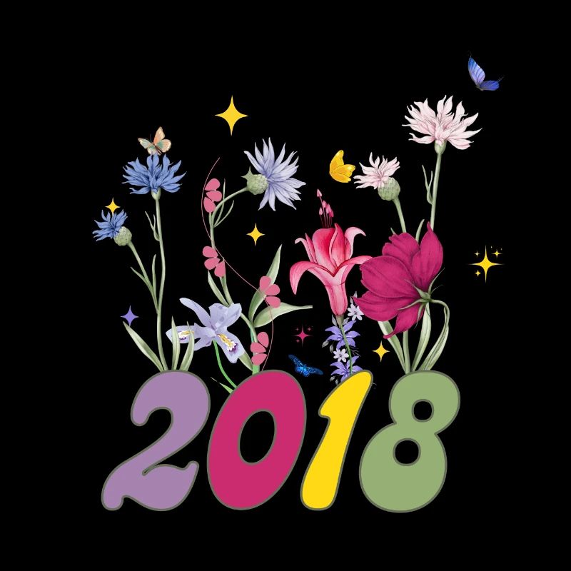 Année de naissance 2018 fleurs sauvages