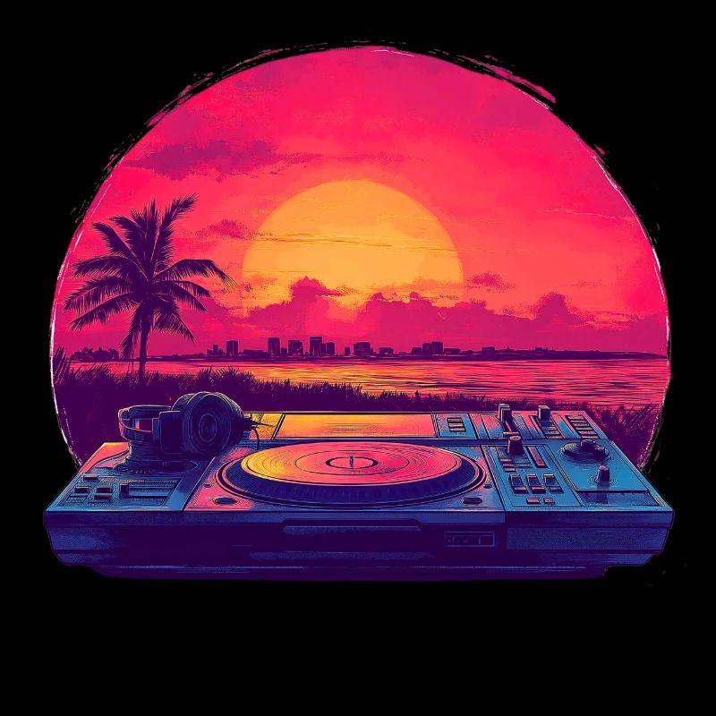 DJ sur la plage