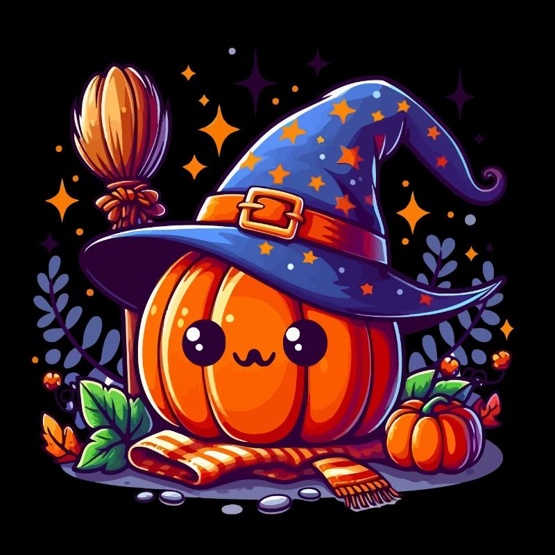 Little Halloween Witch Pumpkin