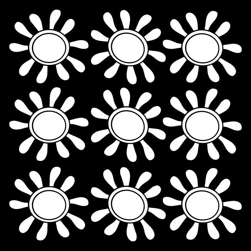 Many Small Sunflowers Sun Flower Pattern
