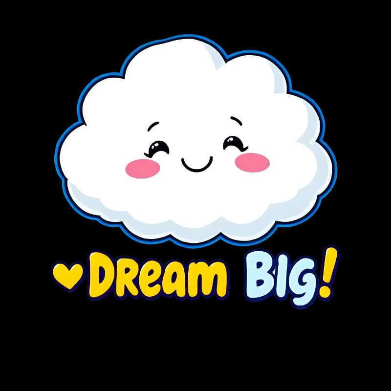 Dream Big Cloud Cute Design