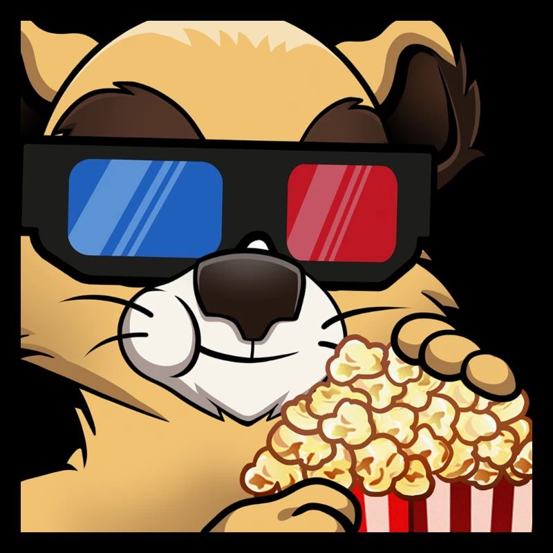 Der kleine Macups beim Videoabend mit 3D Brille
