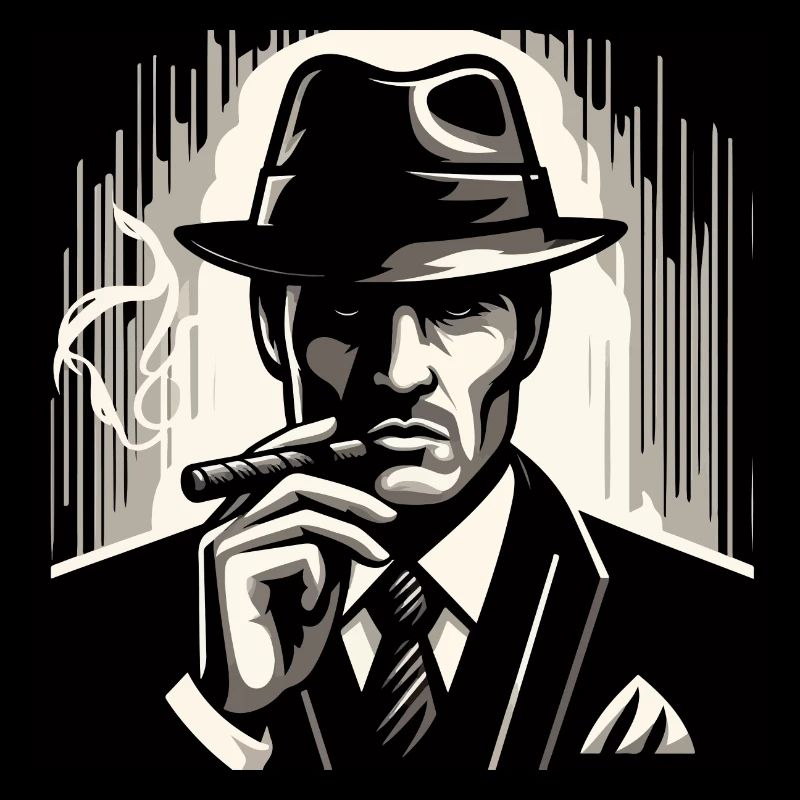 Mysterious man with a cigar